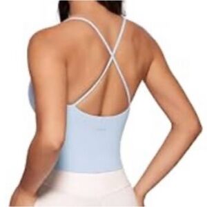 INGIA Light Blue Cross-Back Tank Top